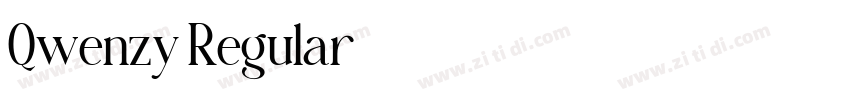 Qwenzy Regular字体转换